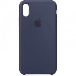 Coque pour iPhone XS Max - Silicone midnight blue officiel Apple
