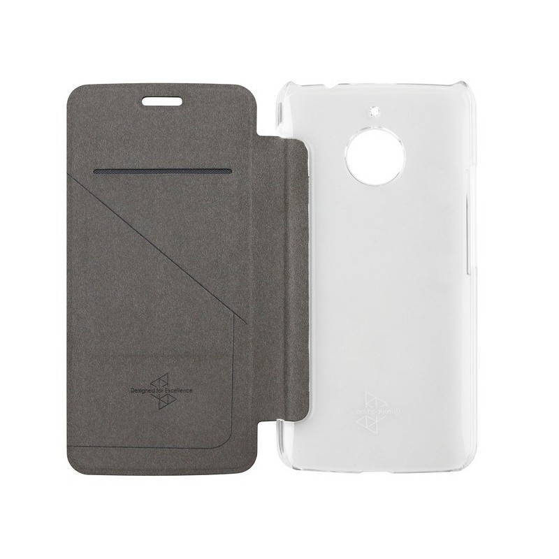  Etui pour Motorola E4 Plus - Folio Case Black Made For Moto 
