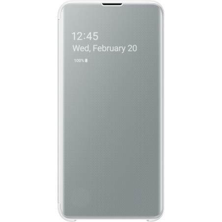 Etui Samsung Galaxy S10E - à rabat Clear View Cover Samsung EF-ZG970CW blanc