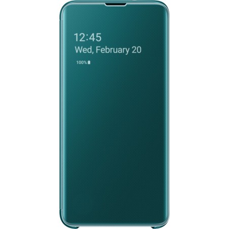 Etui Samsung Galaxy S10E - à rabat Clear View Cover Samsung EF-ZG970CB vert