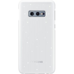 Coque Galaxy S10 G973 - avec affichage LED Samsung EF-KG973CW blanche
