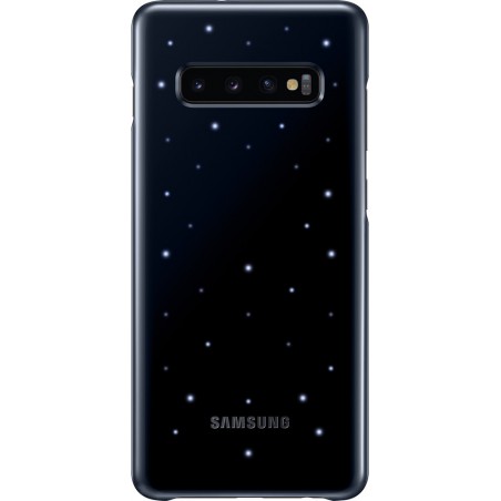 Coque Galaxy S10 + G975  - avec affichage LED Samsung EF-KG975CB noire 