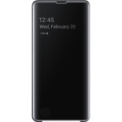 Etui Samsung Galaxy S10+ - à rabatClear View Cover Samsung EF-ZG975CB noir 