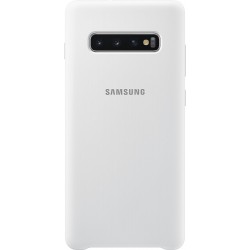 Coque Galaxy S10+ G975 - semi-rigide blanche Samsung EF-PG975TW