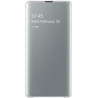 Etui Samsung Galaxy S10+ - à rabat Clear View Cover Samsung EF-ZG975CW blanc