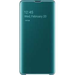Etui Samsung Galaxy S10+ - à rabat Clear View Cover Samsung EF-ZG975CG vert
