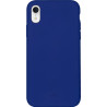 Coque iPhone XR Puro emi-rigide bleue Icon