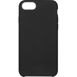 Coque iPhone 6/6S/7/8 Puro semi-rigide noire Icon