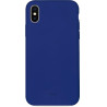 Coque iPhone X/XS Puro semi-rigide bleue Icon