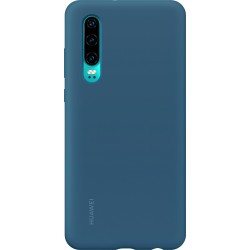 Coque Huawei P30 Silicone Case Aimantee Bleue