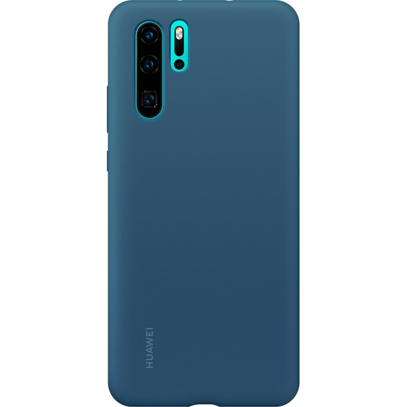 Coque Huawei P30 Pro Silicone bleue
