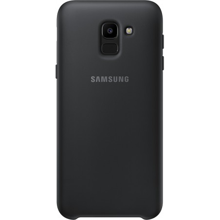 Coque pour Galaxy J6 J600 2018 - rigide Samsung noire EF-PJ600CB 