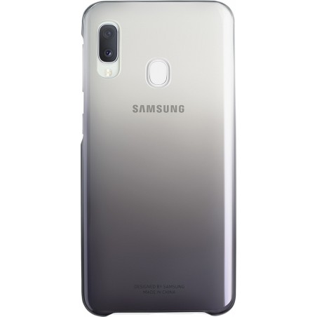 Coque Samsung Galaxy A20e A202 rigide dégradée noire et transparente Evolution 