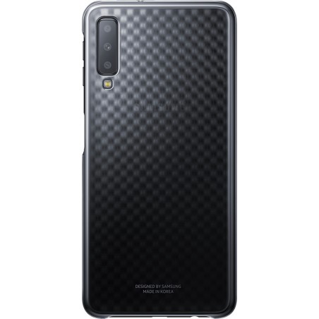 Coque pour Galaxy A7 A750 2018 - rigide noire et transparente Evolution Samsung pour Galaxy A7 A750 (2018)