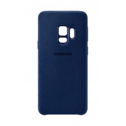 Coque pour Samsung Galaxy s9 - en alcantara bleu