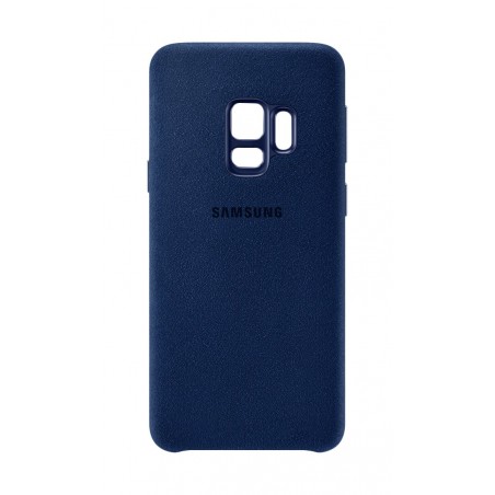 Coque pour Samsung Galaxy s9 - en alcantara bleu