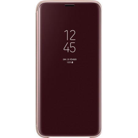 Etui pour Galaxy S9 - Clear View Cover Samsung doré