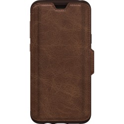 Etui pour Samsung Galaxy S9+ G965 - folio Strada Otterbox en cuir marron