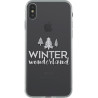 Coque pour iPhone X/XS - souple transparente Winter wonderland 