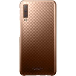 Coque pour Galaxy A7 A750 (2018) - rigide doré et transparente Evolution Samsung
