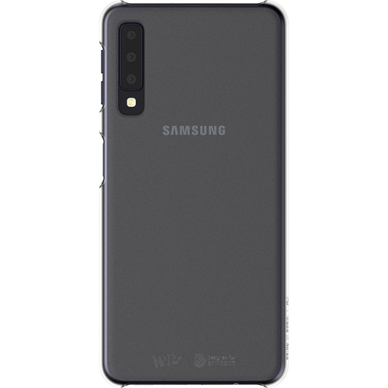 Coque pour Galaxy A7 A750 2018  - rigide transparente Designed for Samsung