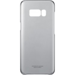 Coque pour Samsung Galaxy S8 G950 - rigide Samsung EF-QG950CB noire transparente