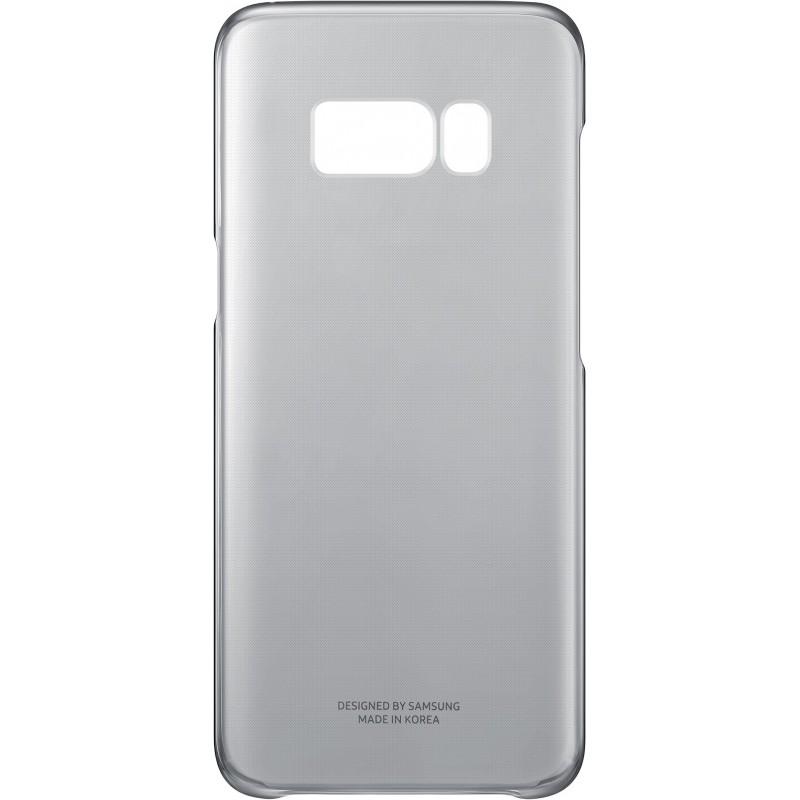 Coque pour Samsung Galaxy S8 G950 - rigide Samsung EF-QG950CB noire transparente