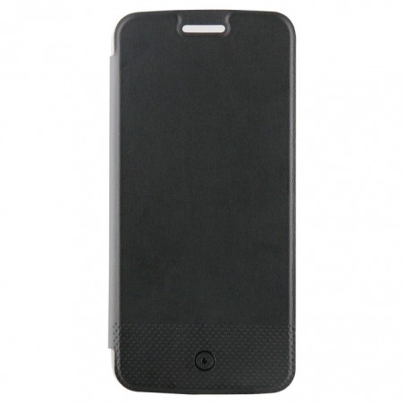 Etui pour Motorola G6 - folio case Muvit noir