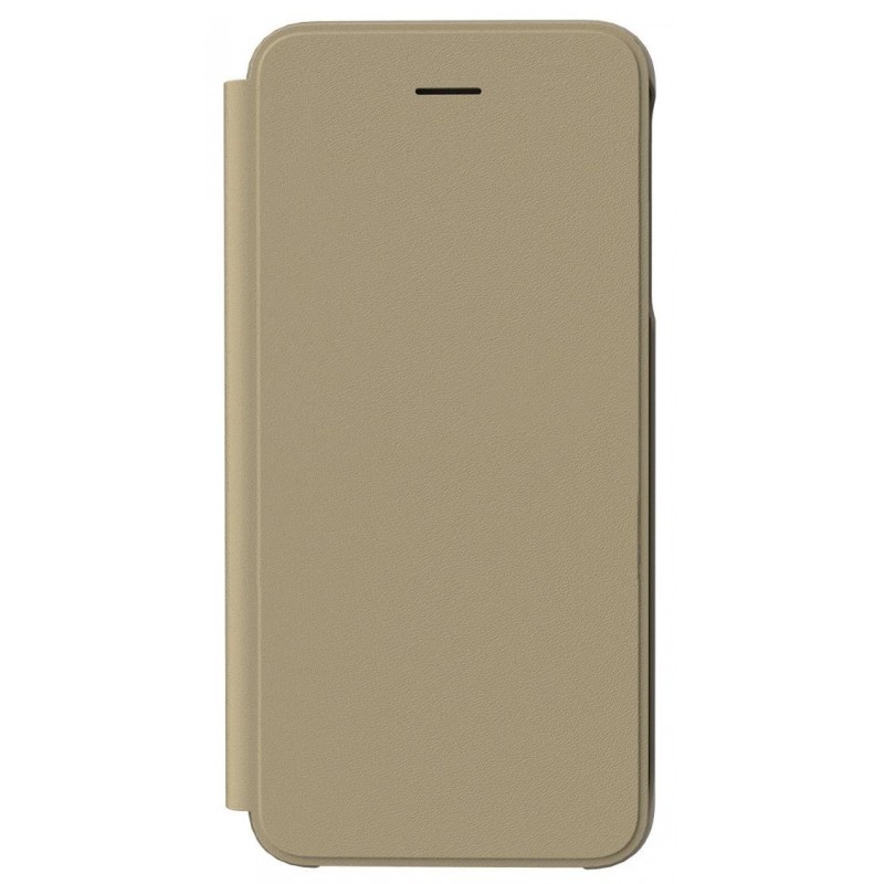 Etui pour Galaxy J4+ J415 - folio Anymode Designed for Samsung doré 