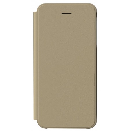 Etui pour Galaxy J4+ J415 - folio Anymode Designed for Samsung doré 