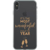 Coque pour iPhoneX/XS - souple transparente Wonderful time 