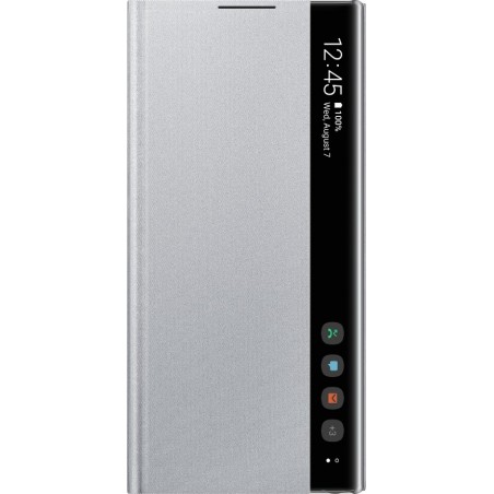 Etui Samsung pour Galaxy Note10 N970  - à rabat Clear View Cover Gris