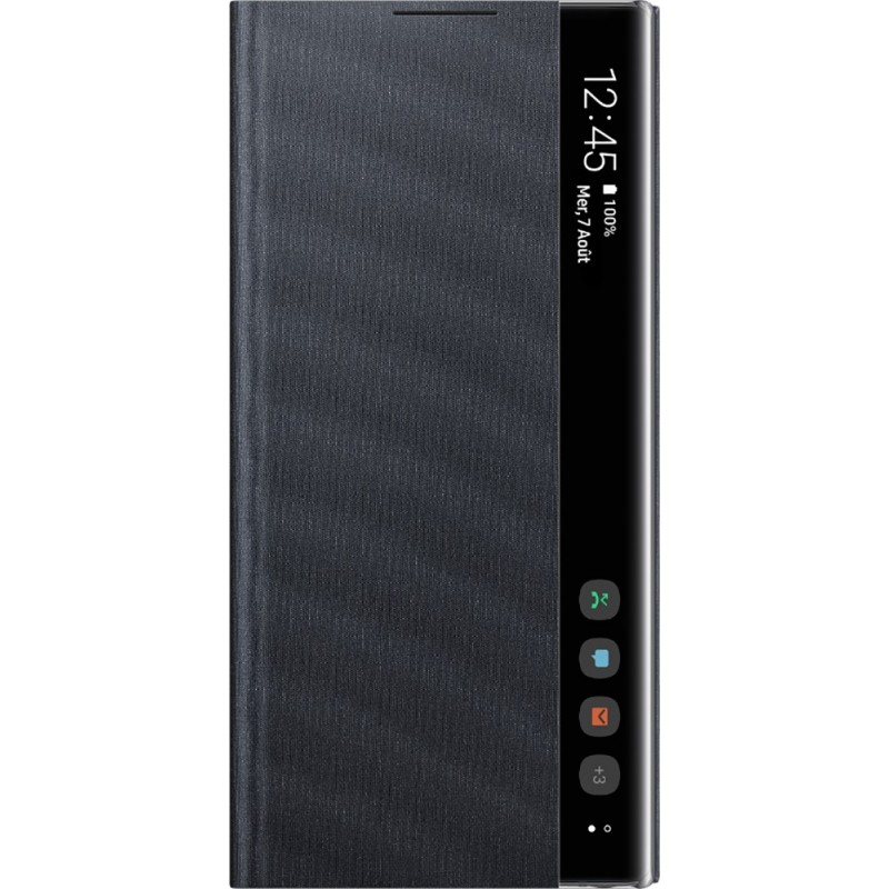 Etui Samsung pour Galaxy Note10 N970 - à rabat Clear View Cover noir