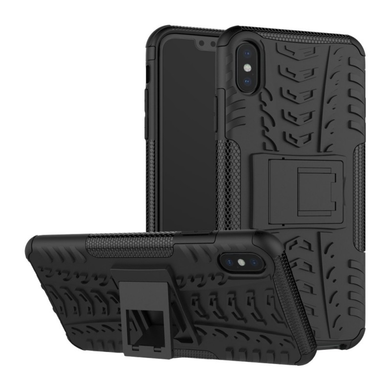 Coque pour Iphone XS MAX - anti choc 2 en 1 Noir