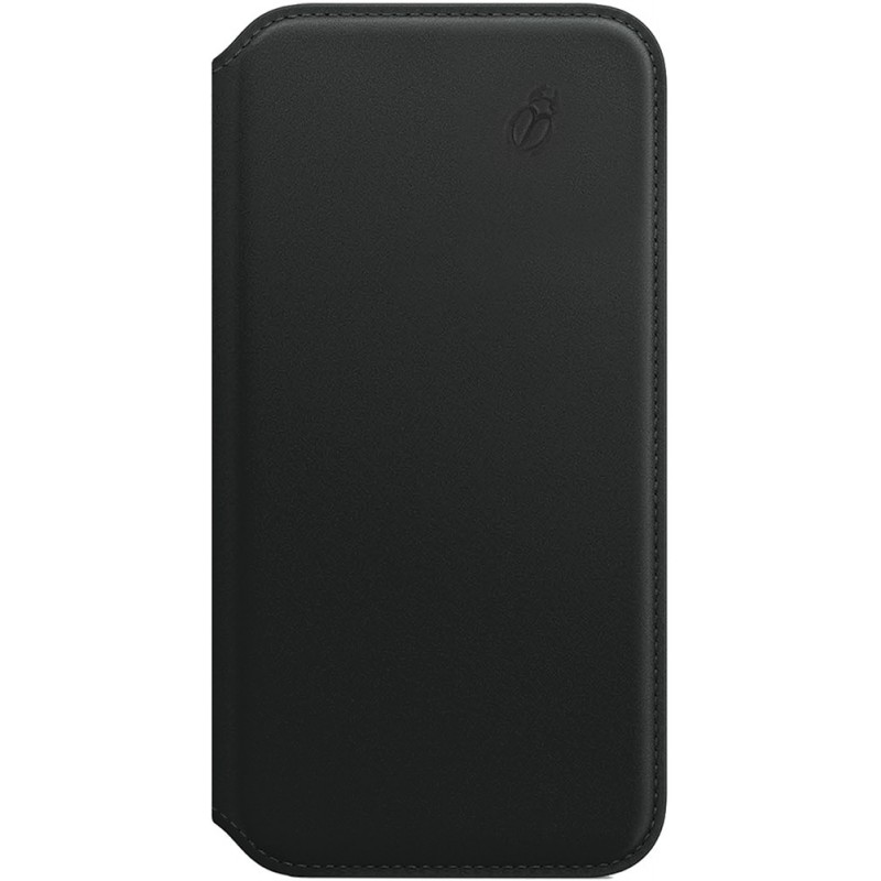 Etui folio iPhone XS Max  - Beetle Case en cuir noir