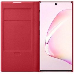Etui pour Galaxy Note10 N970 - folio LED rouge View Cover Samsung