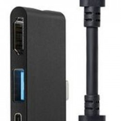 QDOS POWERLINK NANO Hub USB-C 4-en-1 AVEC CABLE EXTENSION