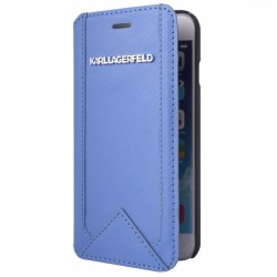 Etui Iphone 6 Karl Lagerfeld Folio Classic Bleu