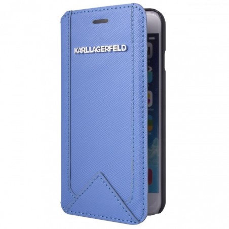 Etui Iphone 6 Karl Lagerfeld Folio Classic Bleu