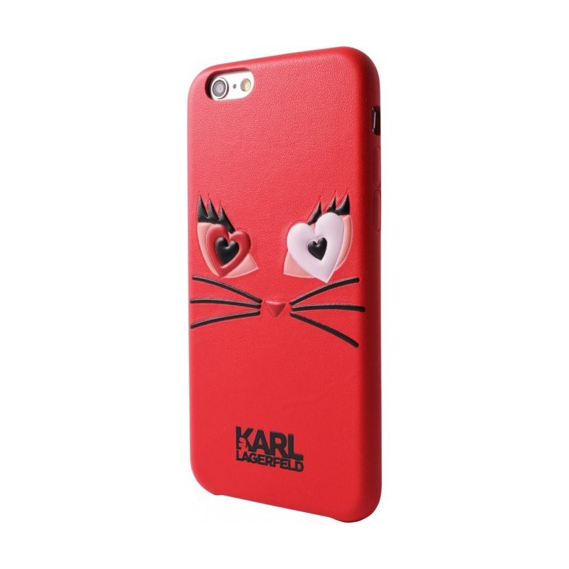 Coque pour iPhone 6/6S rigide noire Karl Lagerfeld Choupette