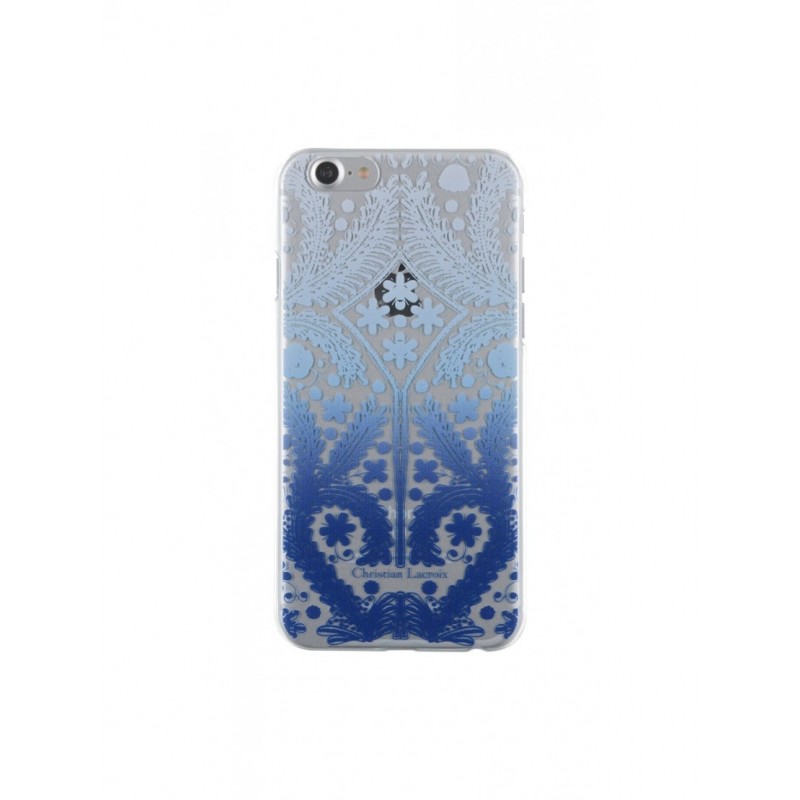 Coque pour iPhone SE(2020)7/8 - rigide Paseo de Christian Lacroix transparente et bleue