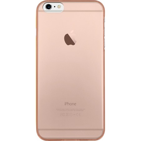 Coque pour iPhone SE 52020) 6/6S/7/8 - rigide translucide orange fluo