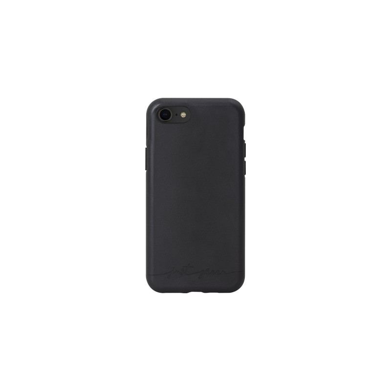 Coque souple iPhone SE (2020)/8/7/6S/6 Just Green noire