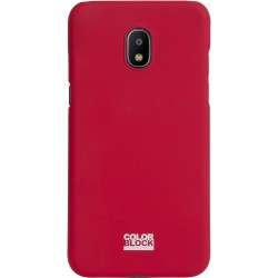 Coque pour Galaxy J3 2017 Colorblock rouge