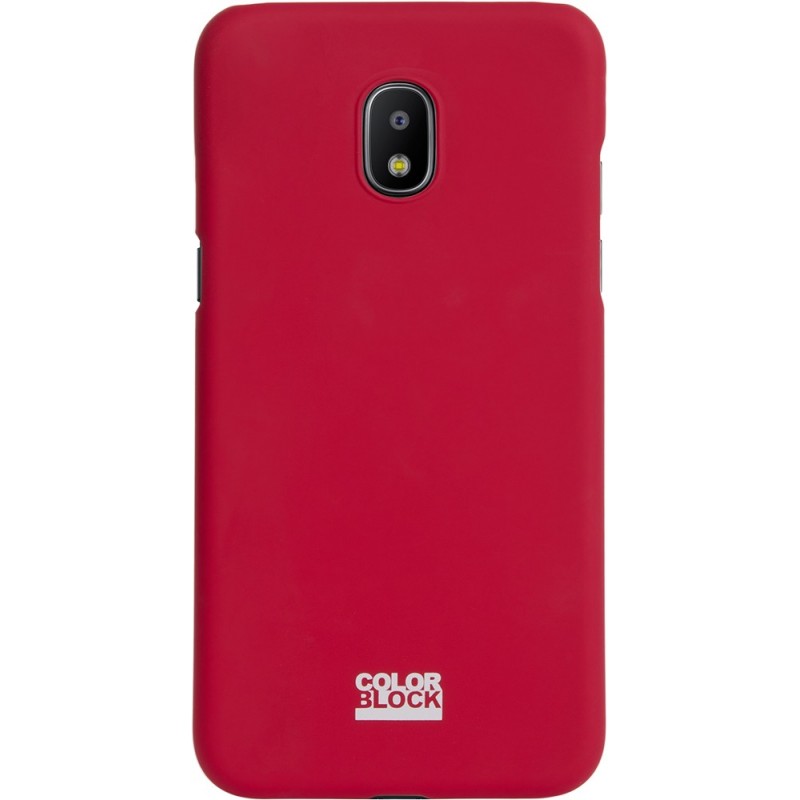 Coque pour Galaxy J3 2017 Colorblock rouge