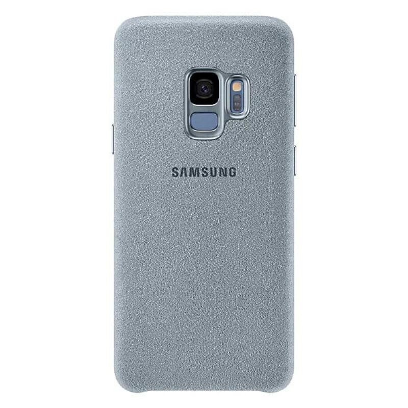 Coque pour Galaxy S9 G960 - rigide en Alcantara gris