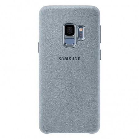 Coque pour Galaxy S9 G960 - rigide en Alcantara gris