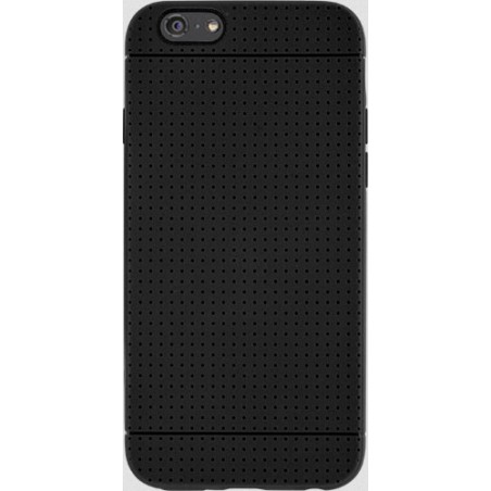 Coque souple iPhone 6 Plus/6S Plus noire avec finition micro-perforée