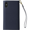 Etui folio pour iPhone X/XS Ideal of Sweden bleu foncé