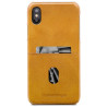 Coque pour iPhone X/XS Dbramante1928 - en cuir camel